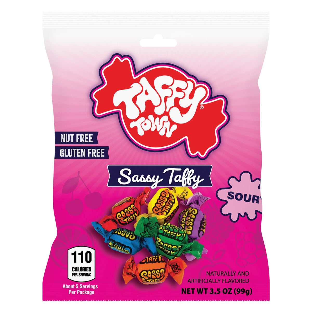 3.5 oz. Sassy Sour Fruits Taffy