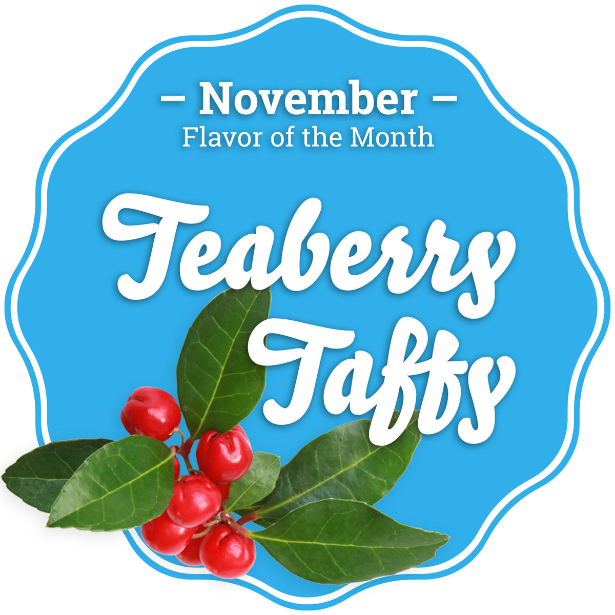 November Flavor of the Month - Teaberry Taffy - Taffy Town