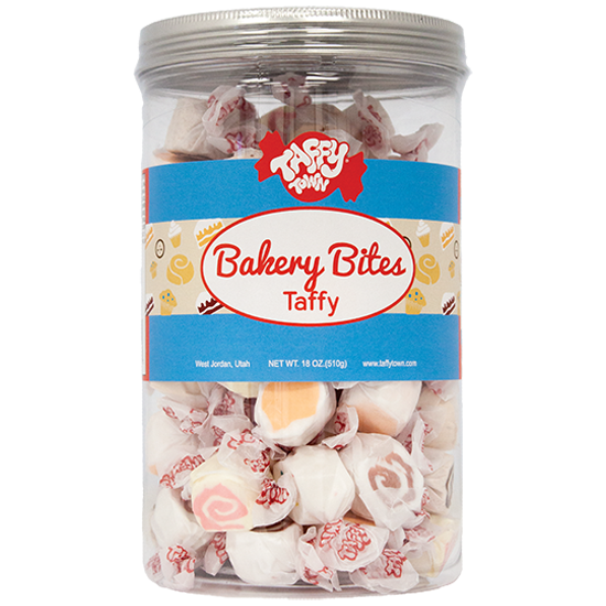 Bakery Bites Taffy Gift Canister | Salt Water Taffy | Taffy Town